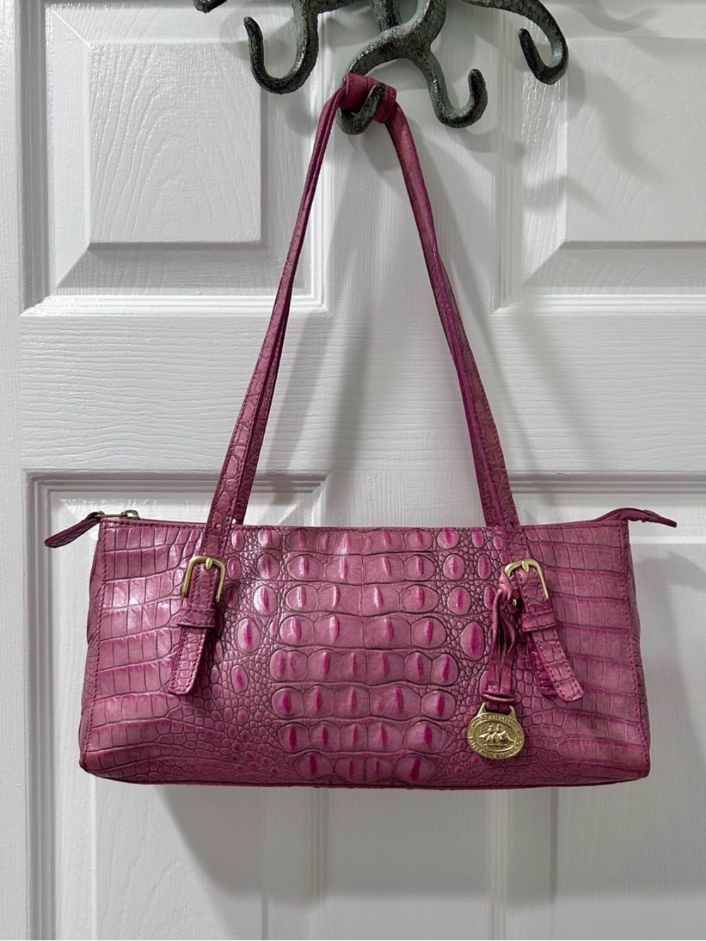 Vintage Brahmin Melanie East West Leather Bag
